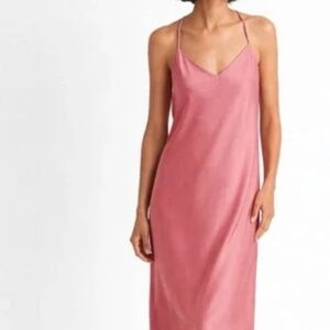 State of Day Women's Sleeveless Crepe De Chine Nightgown, Size L NWT